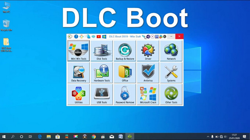 DLC Boot 2022 v4.1.220629 – Bộ công cụ tạo USB Boot đa năng